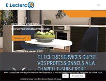 Tablet Screenshot of eleclerc-serviceouest.com